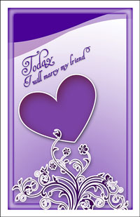 Wedding Program Cover Template 9F - Graphic 4